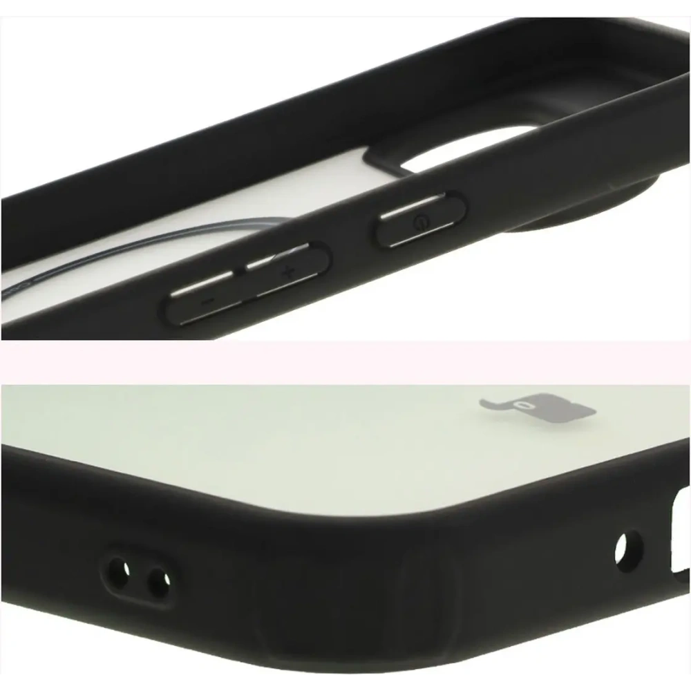 Hurtownia GSM - Etui z pierścieniem magnetycznym Bizon Case MatteO do Google Pixel 9 Pro XL półprzezroczyste z czarną ramką - BIZ7133 - {ean13} - Hurt