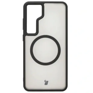 Hurtownia GSM - Bizon Case MatteO Samsung Galaxy S24 Plus transparent cu ramă neagră - BIZ7135 - {ean13} - Hurt