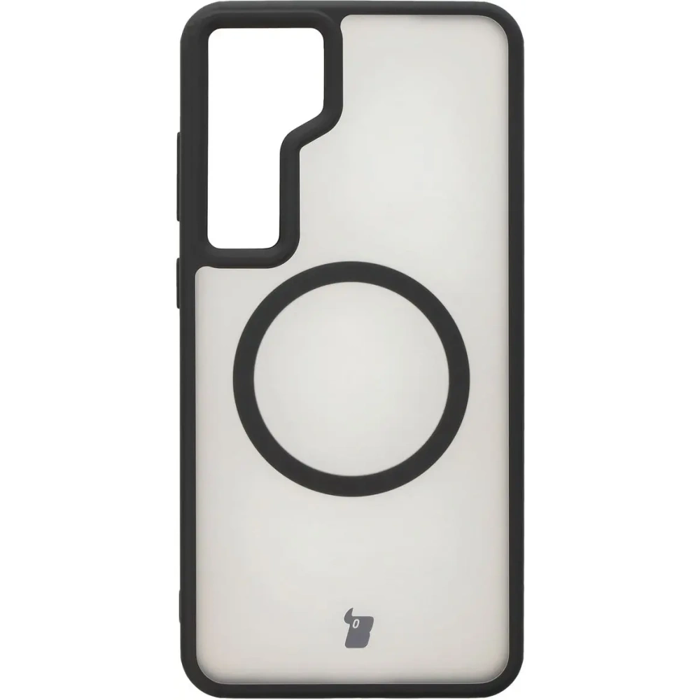 Hurtownia GSM - Bizon Case MatteO Samsung Galaxy S24 Plus transparent cu ramă neagră - BIZ7135 - {ean13} - Hurt