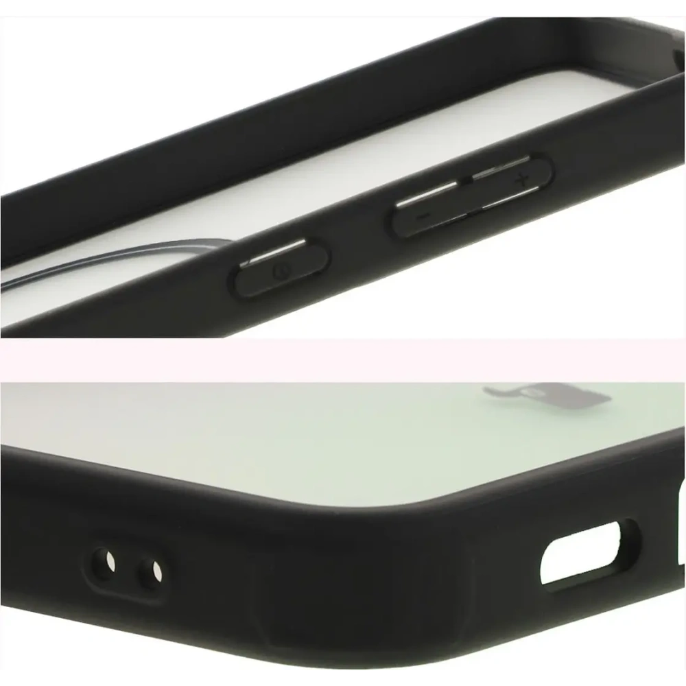 Hurtownia GSM - Bizon Case MatteO Samsung Galaxy S24 Plus transparent cu ramă neagră - BIZ7135 - {ean13} - Hurt