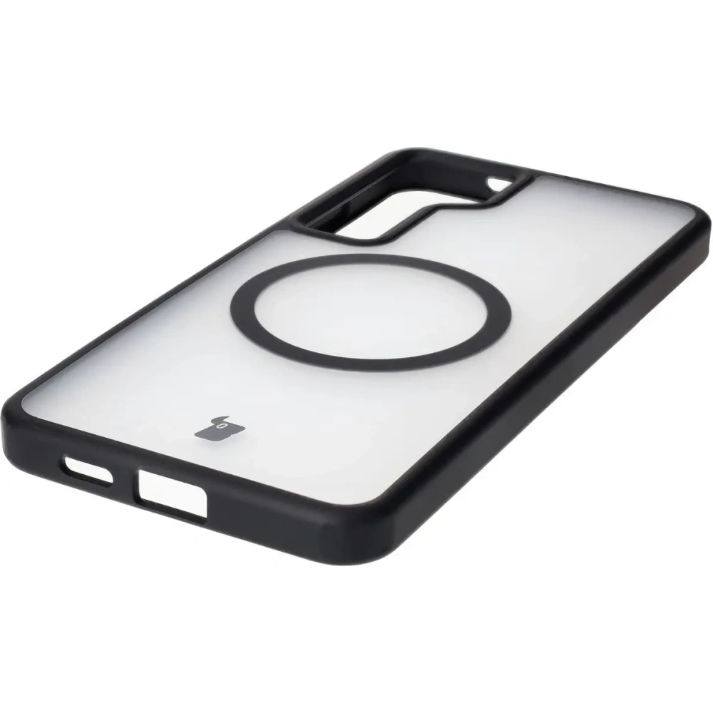 Hurtownia GSM - Bizon Case MatteO Samsung Galaxy S24 Plus transparent cu ramă neagră - BIZ7135 - {ean13} - Hurt