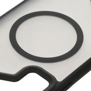 Hurtownia GSM - Etui z pierścieniem magnetycznym Bizon Case MatteO do Samsung Galaxy S24 Ultra półprzezroczyste z czarną ramką - BIZ7136 - {ean13} - Hurt