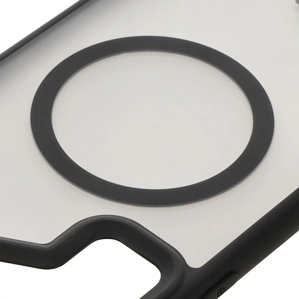 Hurtownia GSM - Etui z pierścieniem magnetycznym Bizon Case MatteO do Samsung Galaxy S24 Ultra półprzezroczyste z czarną ramką - BIZ7136 - {ean13} - Hurt