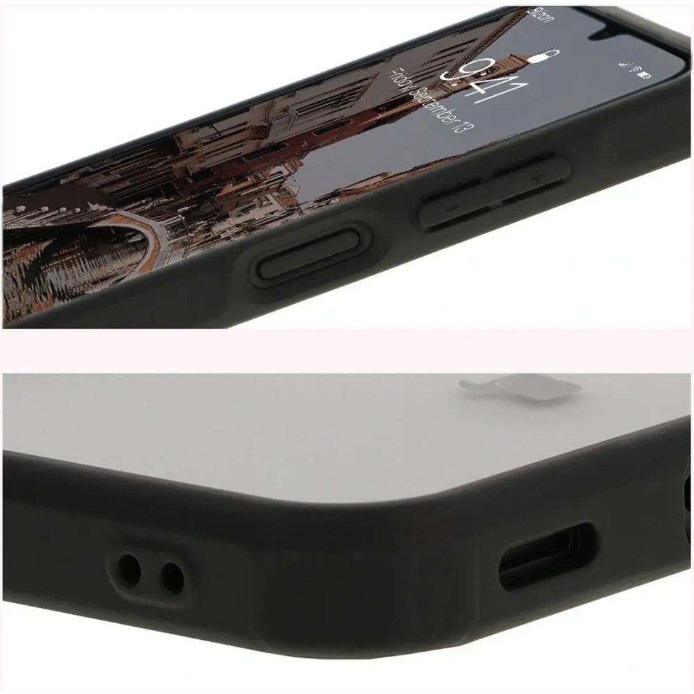 Hurtownia GSM - Etui s magnetickým kroužkem Bizon Case MatteO pro Samsung Galaxy A16 4G/5G poloprůhledné s černým rámem - BIZ7137 - {ean13} - Hurt