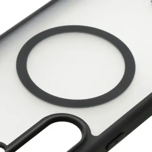 Hurtownia GSM - Etui z pierścieniem magnetycznym Bizon Case MatteO do Samsung Galaxy S24 FE półprzezroczyste z czarną ramką - BIZ7138 - {ean13} - Hurt