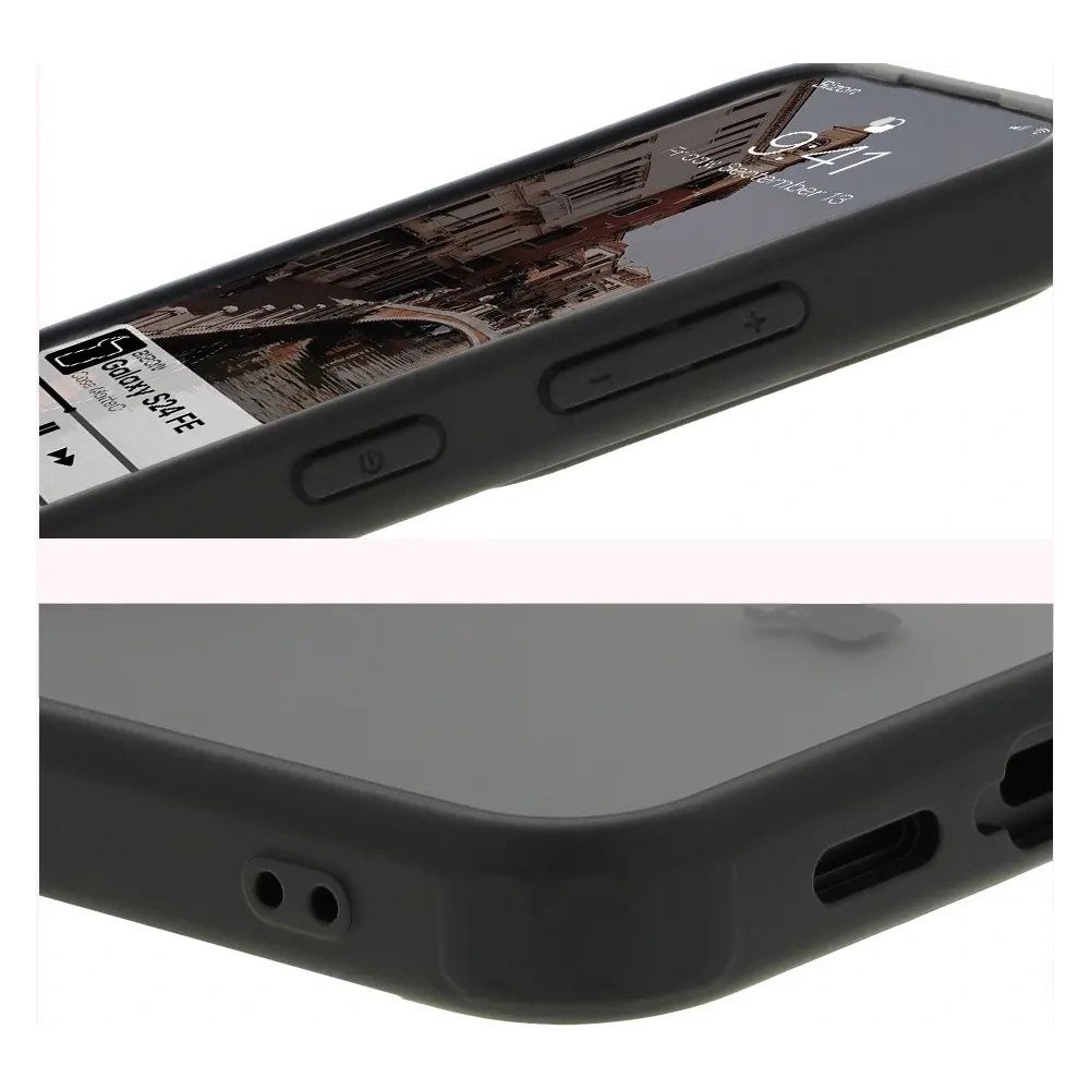 Hurtownia GSM - Bizon Case MatteO Samsung Galaxy S24 FE transparent mit schwarzem Rahmen - BIZ7138 - {ean13} - Hurt