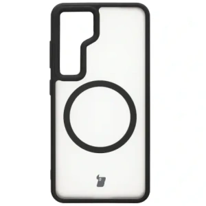 Hurtownia GSM - Etui z pierścieniem magnetycznym Bizon Case MatteO do Samsung Galaxy S24 poloprůhledné s černým rámečkem - BIZ7139 - {ean13} - Hurt
