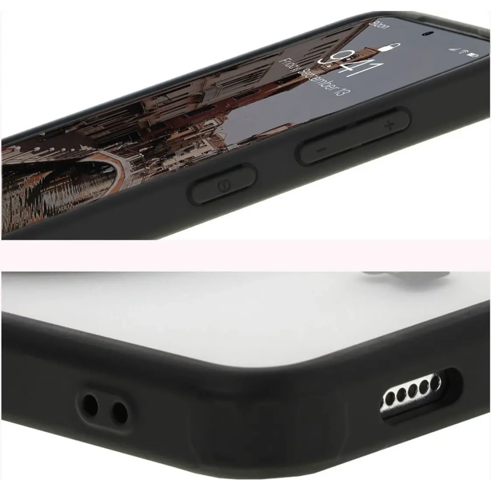 Hurtownia GSM - Bizon Case MatteO Samsung Galaxy S24 átlátszó fekete kerettel - BIZ7139 - {ean13} - Hurt