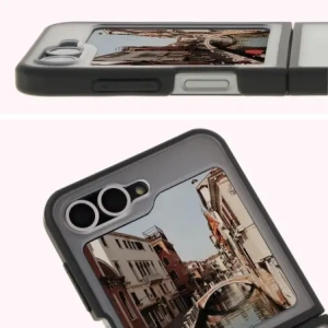 Hurtownia GSM - Bizon Case MatteO Samsung Galaxy Z Flip6 átlátszó fekete kerettel - BIZ7140 - {ean13} - Hurt