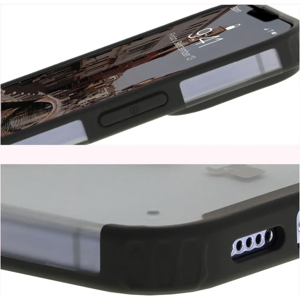Wholesale Bizon Case MatteO Apple iPhone 13 Pro transparent with black frame - BIZ7141 - {ean13} - Hurt