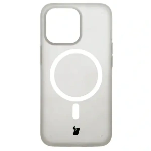 Etui z pierścieniem magnetycznym Bizon Case MatteO do Apple iPhone 13 Pro półprzezroczyste z przezroczystą ramką