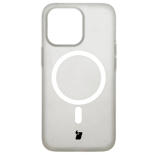 Etui z pierścieniem magnetycznym Bizon Case MatteO do Apple iPhone 13 Pro półprzezroczyste z przezroczystą ramką