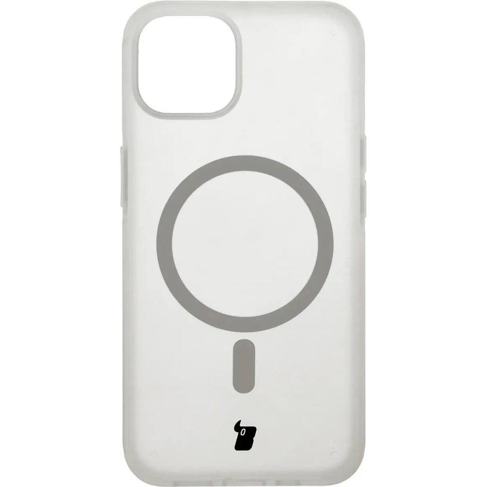 Hurtownia GSM - Etui s magnetickým kroužkem Bizon Case MatteO pro Apple iPhone 14 / Phone 13 poloprůhledné s průhledným rámem - BIZ7144 - {ean13} - Hurt
