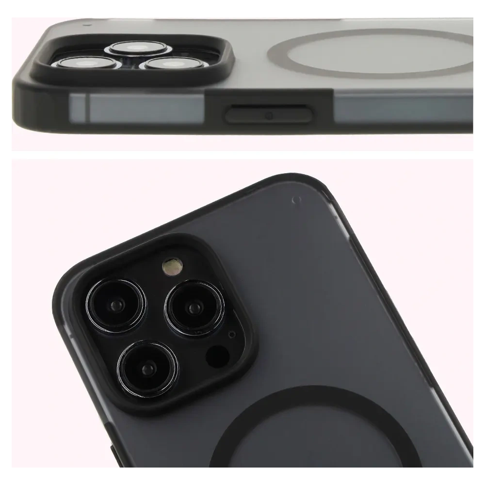 Hurtownia GSM - Bizon Case MatteO Apple iPhone 14 Pro Max átlátszó fekete kerettel - BIZ7145 - {ean13} - Hurt