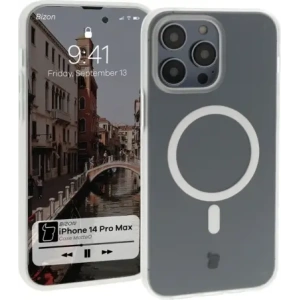 Hurtownia GSM - Bizon Case MatteO Apple iPhone 14 Pro Max transparent mit einem transparenten Rahmen - BIZ7146 - {ean13} - Hurt