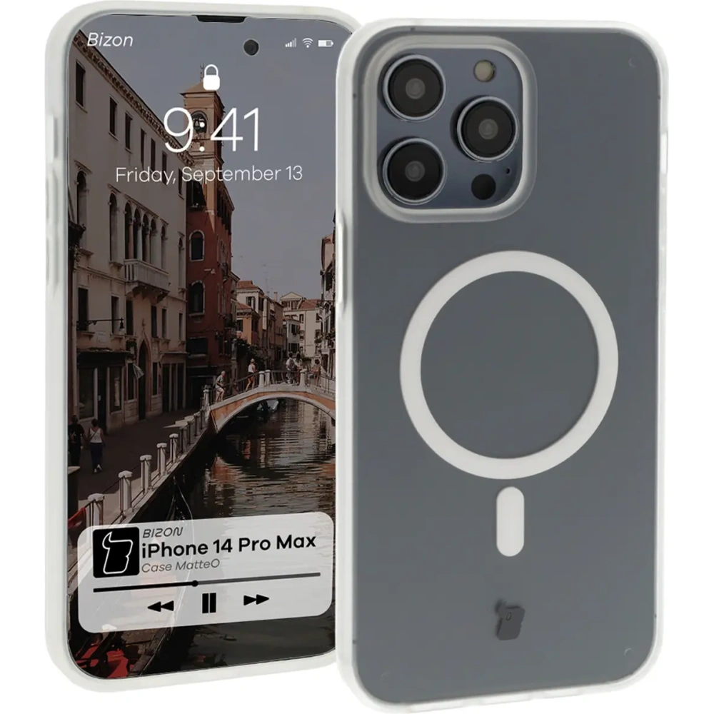 Hurtownia GSM - Bizon Case MatteO Apple iPhone 14 Pro Max transparent mit einem transparenten Rahmen - BIZ7146 - {ean13} - Hurt