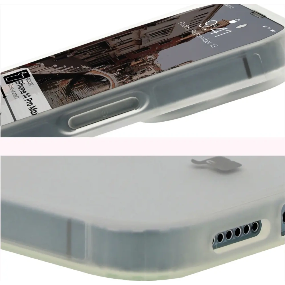 Hurtownia GSM - Bizon Case MatteO Apple iPhone 14 Pro Max transparent mit einem transparenten Rahmen - BIZ7146 - {ean13} - Hurt