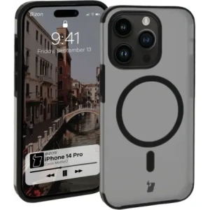 Hurtownia GSM - Bizon Case MatteO Apple iPhone 14 Pro transparent cu cadru negru - BIZ7147 - {ean13} - Hurt