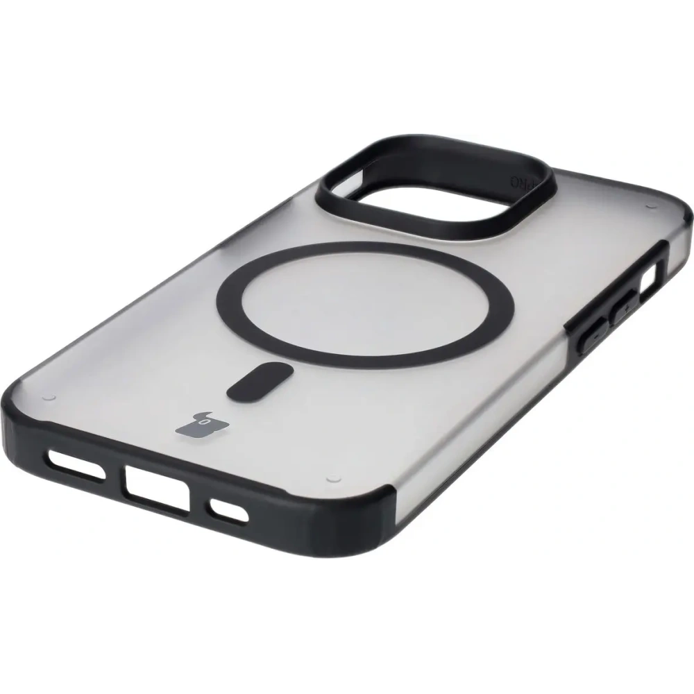 Hurtownia GSM - Bizon Case MatteO Apple iPhone 14 Pro transparent cu cadru negru - BIZ7147 - {ean13} - Hurt