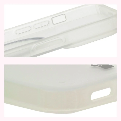 Etui z pierścieniem magnetycznym Bizon Case MatteO do Apple iPhone 14 Pro półprzezroczyste z przezroczystą ramką