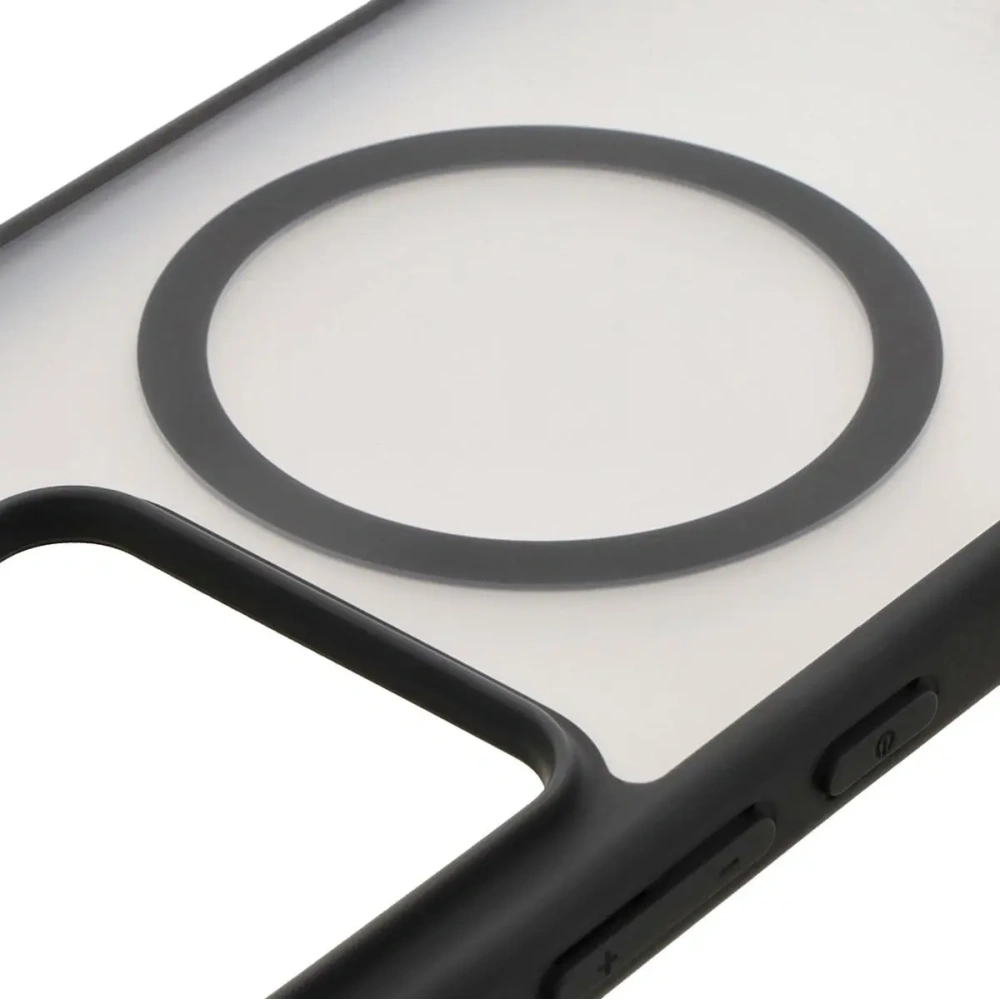 Hurtownia GSM - Etui z pierścieniem magnetickým Bizon Case MatteO do Xiaomi 14T poloprůhledné s černým rámem - BIZ7150 - {ean13} - Hurt