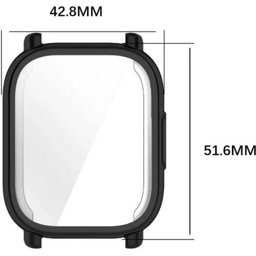 Etui z osłoną ekranu Bizon Case Watch Felipe do Xiaomi Redmi Watch 5 Active czarne