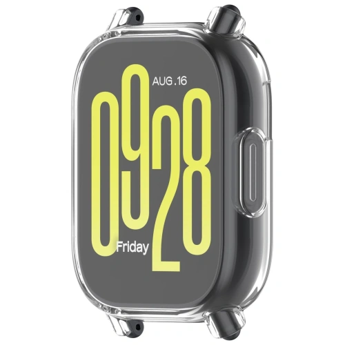 Etui z osłoną ekranu Bizon Case Watch Felipe do Xiaomi Redmi Watch 5 Active przeźroczyste