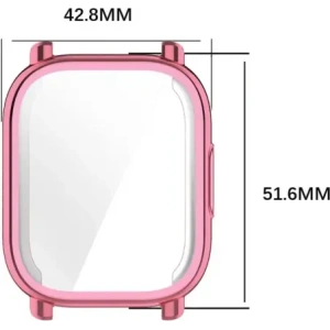 Hurtownia GSM - Etui s ochranným sklem Bizon Case Watch Felipe pro Xiaomi Redmi Watch 5 Active růžové - BIZ7155 - {ean13} - Hurt