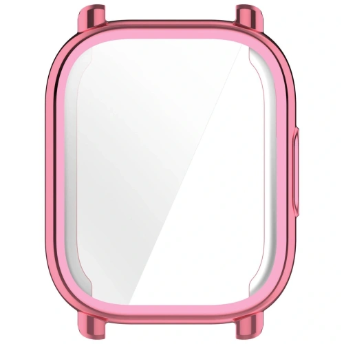 Etui z osłoną ekranu Bizon Case Watch Felipe do Xiaomi Redmi Watch 5 Active różowe