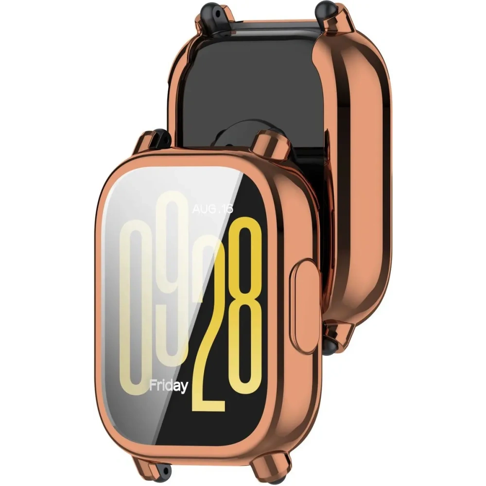 Hurtownia GSM - Etui s ochranou obrazovky Bizon Case Watch Felipe pro Xiaomi Redmi Watch 5 Active růžovo-zlaté - BIZ7156 - {ean13} - Hurt