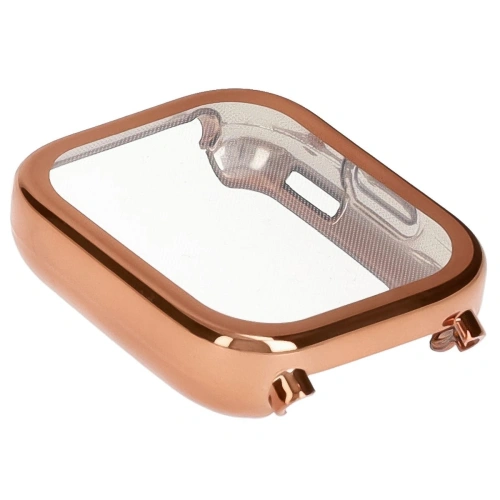 Etui z osłoną ekranu Bizon Case Watch Felipe do Xiaomi Redmi Watch 5 Active różowozłote