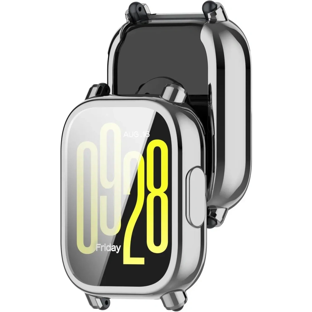 Hurtownia GSM - Etui s ochranným displejem Bizon Case Watch Felipe pro Xiaomi Redmi Watch 5 Active stříbrné - BIZ7157 - {ean13} - Hurt