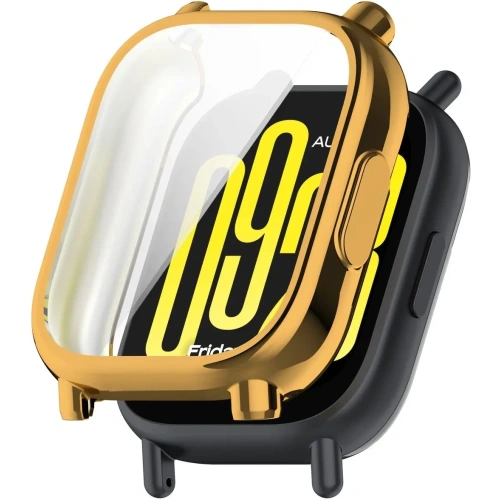 Etui z osłoną ekranu Bizon Case Watch Felipe do Xiaomi Redmi Watch 5 Active złote