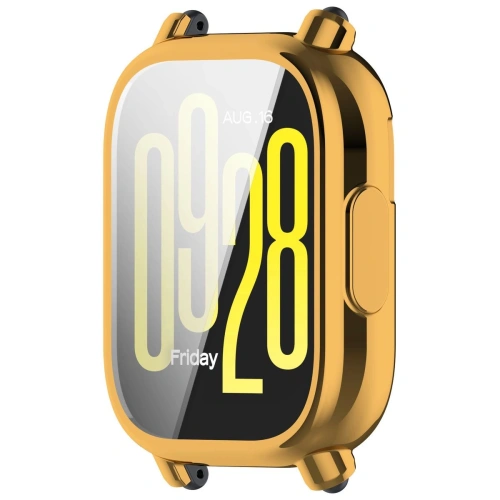 Etui z osłoną ekranu Bizon Case Watch Felipe do Xiaomi Redmi Watch 5 Active złote