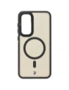 Hurtownia GSM - Etui z podstawką i pierścieniem magnetycznym Bizon Case Eclipse do Samsung Galaxy S24 FE przydymione z czarną ramką - BIZ7159 - {ean13} - Hurt