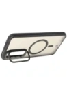 Hurtownia GSM - Etui z podstawką i pierścieniem magnetycznym Bizon Case Eclipse do Samsung Galaxy S24 FE przydymione z czarną ramką - BIZ7159 - {ean13} - Hurt