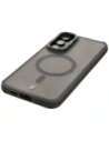 Hurtownia GSM - Etui z podstawką i pierścieniem magnetycznym Bizon Case Eclipse do Samsung Galaxy S24 FE przydymione z czarną ramką - BIZ7159 - {ean13} - Hurt