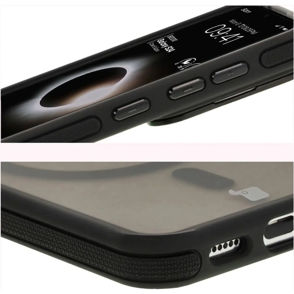 Hurtownia GSM - Bizon Case Eclipse Samsung Galaxy S24 füstös fekete kerettel - BIZ7160 - {ean13} - Hurt