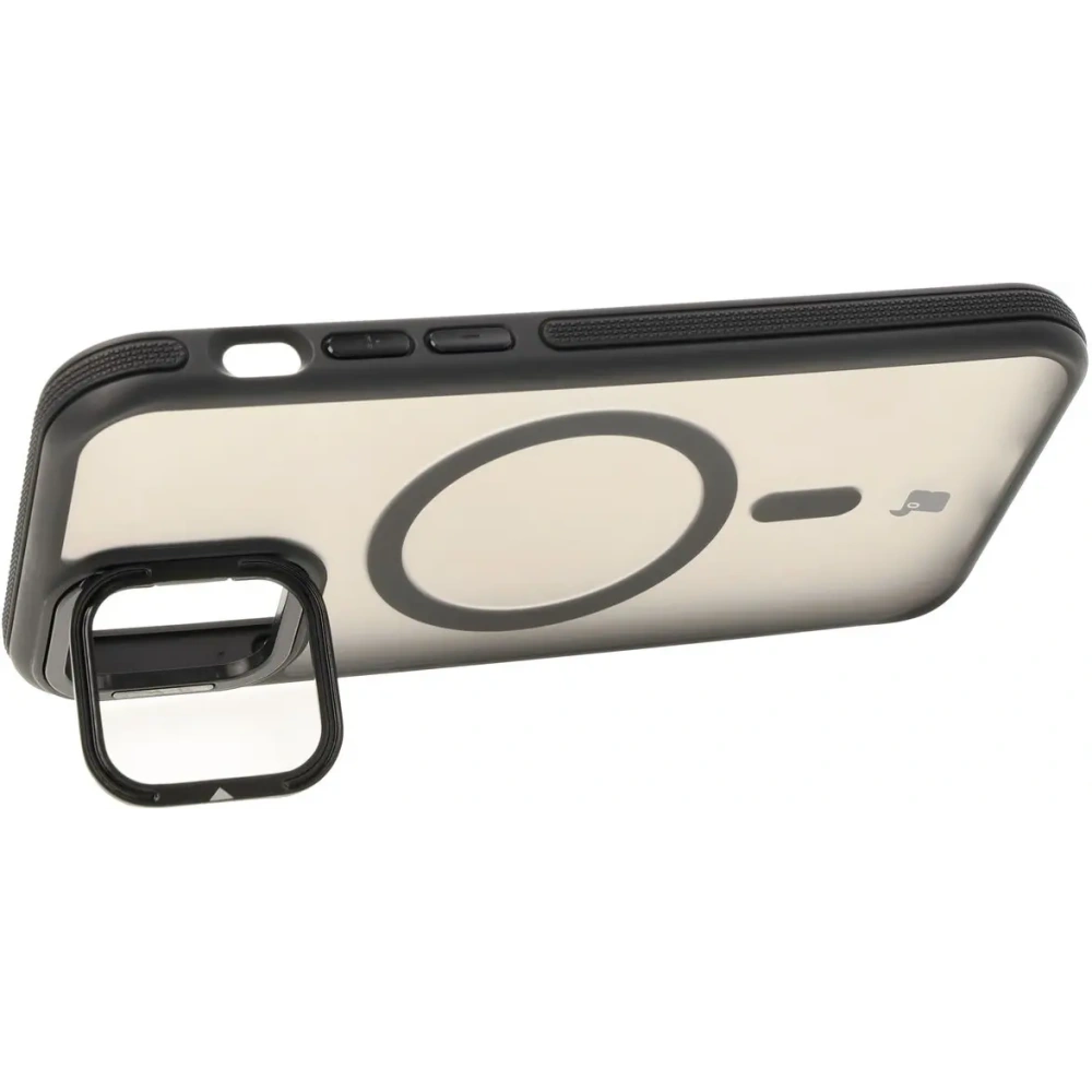 Hurtownia GSM - Bizon Case Eclipse Apple iPhone 12 / Apple iPhone 12 Pro füstös fekete kerettel - BIZ7161 - {ean13} - Hurt