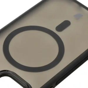 Hurtownia GSM - Etui s podstavcem a magnetickým kroužkem Bizon Case Eclipse pro Apple iPhone 12 / Apple iPhone 12 Pro kouřové s černým rámem - BIZ7161 - {ean13} - Hurt