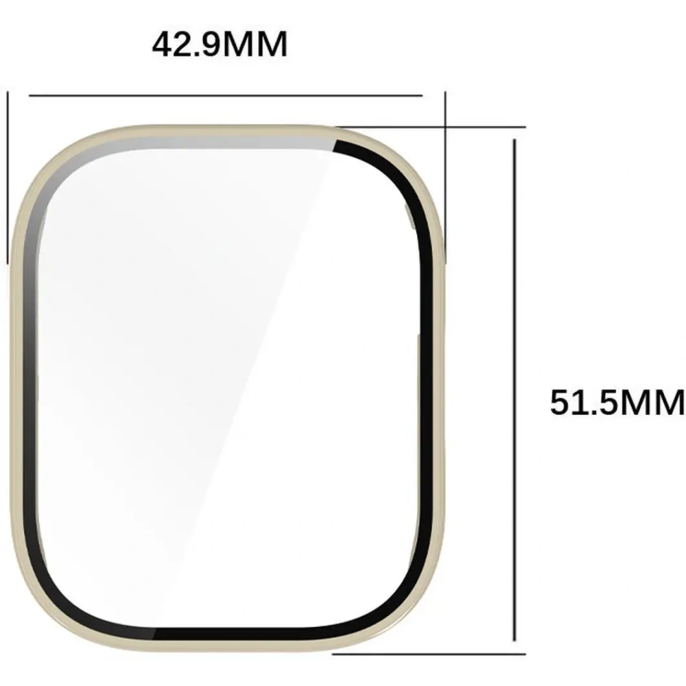Wholesale Bizon Case+Glass Watch Xiaomi Redmi Watch 5 Active beige - BIZ7163 - {ean13} - Hurt
