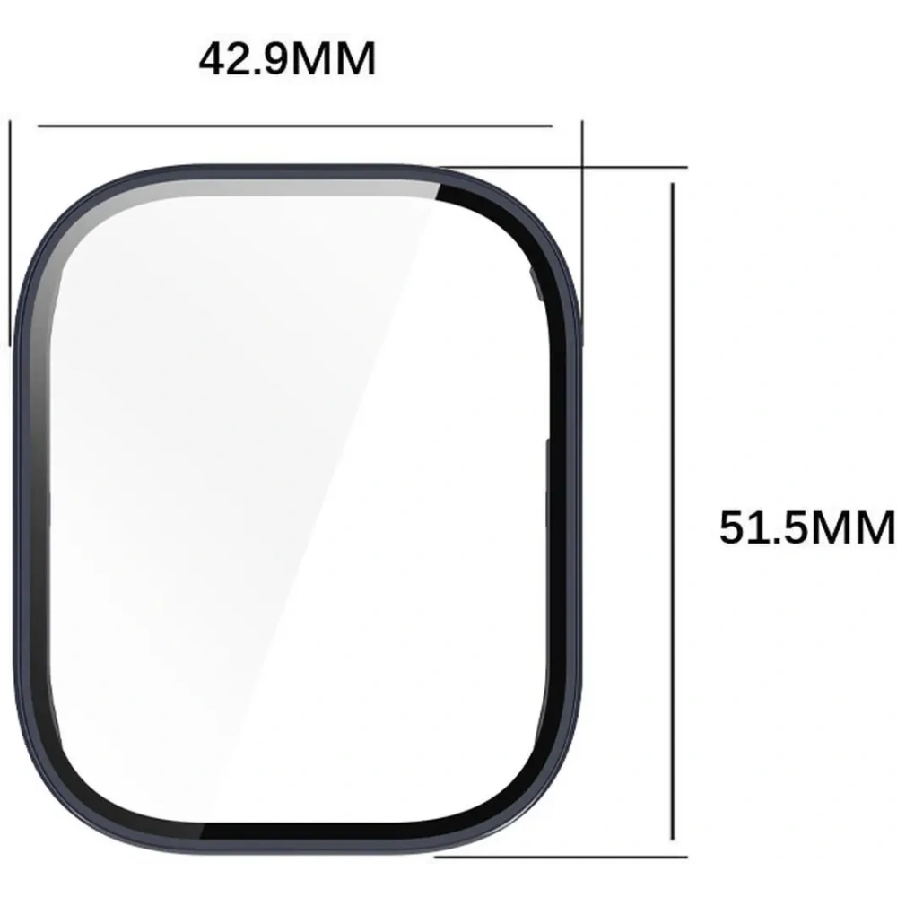 Wholesale Bizon Case+Glass Watch Xiaomi Redmi Watch 5 Active blue - BIZ7164 - {ean13} - Hurt