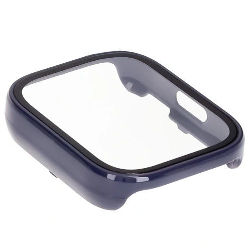 Etui ze szkłem do zegarka Bizon Case+Glass Watch do Xiaomi Redmi Watch 5 Active niebieskie