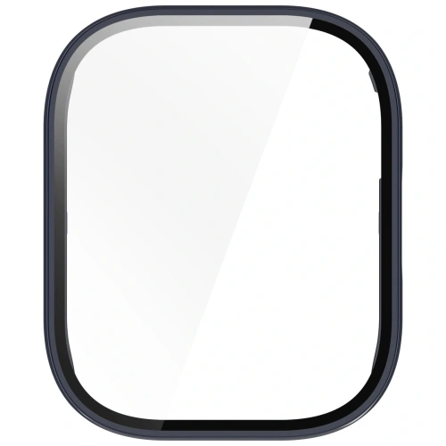 Etui ze szkłem do zegarka Bizon Case+Glass Watch do Xiaomi Redmi Watch 5 Active niebieskie