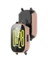 Etui se sklem na hodinky Bizon Case+Glass Watch pro Xiaomi Redmi Watch 5 Active růžové