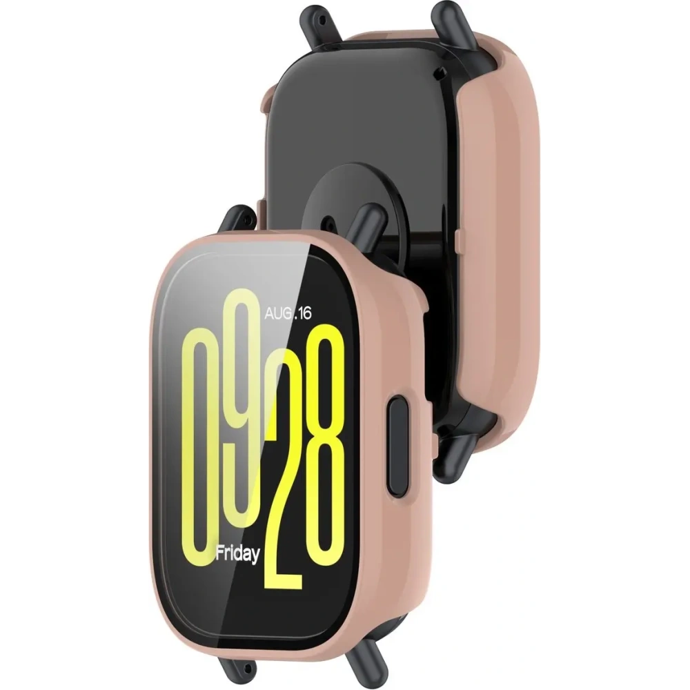 Hurtownia GSM - Etui se sklem na hodinky Bizon Case+Glass Watch pro Xiaomi Redmi Watch 5 Active růžové - BIZ7166 - {ean13} - Hurt