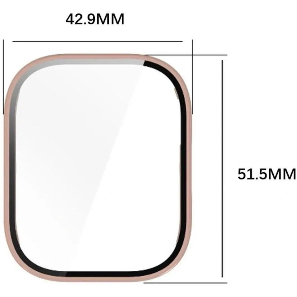 Hurtownia GSM - Etui se sklem na hodinky Bizon Case+Glass Watch pro Xiaomi Redmi Watch 5 Active růžové - BIZ7166 - {ean13} - Hurt