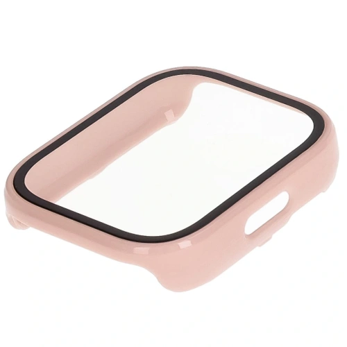 Etui ze szkłem do zegarka Bizon Case+Glass Watch do Xiaomi Redmi Watch 5 Active różowe