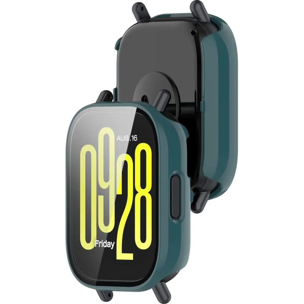 Hurtownia GSM - Etui se sklem na hodinky Bizon Case+Glass Watch pro Xiaomi Redmi Watch 5 Active zelené - BIZ7167 - {ean13} - Hurt