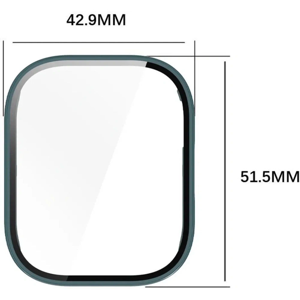 Hurtownia GSM - Etui se sklem na hodinky Bizon Case+Glass Watch pro Xiaomi Redmi Watch 5 Active zelené - BIZ7167 - {ean13} - Hurt